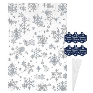 ゼットアンドケイ シースルーバッグ L スノーフレークシルバー 6枚入│ラッピング用品 ラッピング袋 東急ハンズ