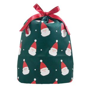 ゼットアンドケイ ギフトバッグ M サンタフェイス グリーン│ラッピング用品 ラッピング袋 東急ハンズ