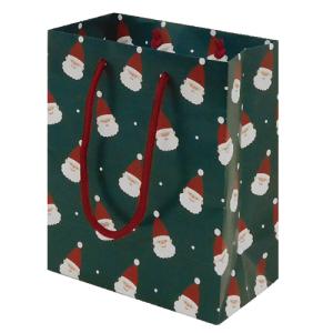 ゼットアンドケイ ペーパーバッグ M サンタフェイス グリーン│ラッピング用品 ラッピング袋 東急ハンズ