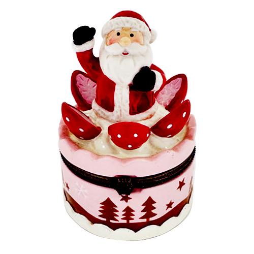 【クリスマス】　ヒンジボック　ケーキサンタ ハンズ