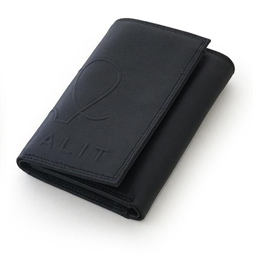 マイウォリット（mywalit）　コンベックス　ジップ付スリム三つ折　MY13863　ブラック ハン...