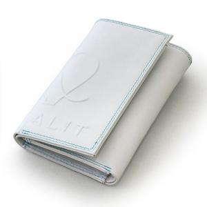 マイウォリット（mywalit）　コンベックス　ジップ付スリム三つ折　MY13863　ホワイト ハンズ｜hands-net