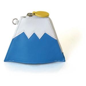 マイウォリット（mywalit）　Mt．FUJI　カーフスキンパース　MY138880　ブルー ハンズ｜hands-net