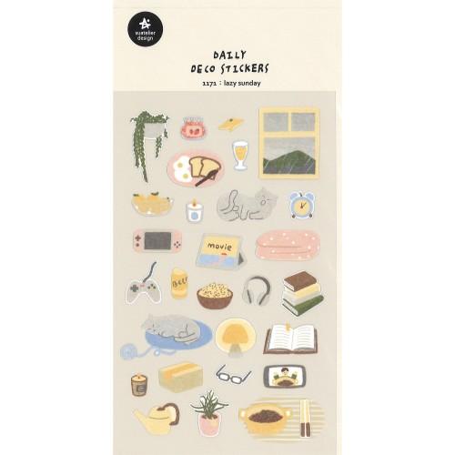 スワテリエ（suatelier）　ステッカー　1171　Lazy　Sunday ハンズ
