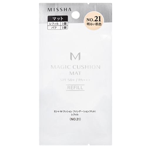 ミシャ　M　クッション　ファンデーション　マット　レフィル　No.21　明るい肌色 ハンズ