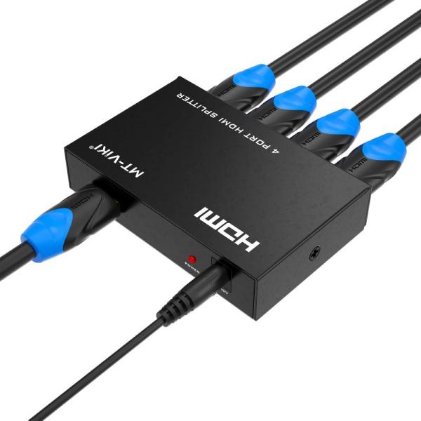 MT-VIKI HDMI 分配器 1入力4出力 4K HDMI スプリッター 4出力同時出力 HDM...