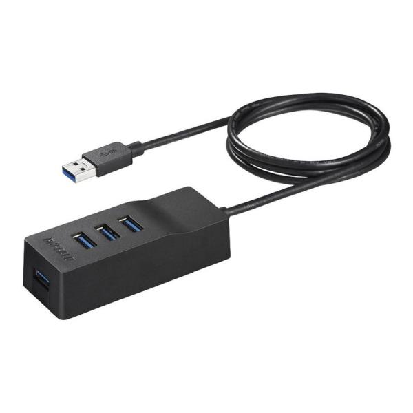 BUFFALO USB3.0 セルフパワー 4ポートハブ ブラック 外付けHDDに最適 上挿しモデル...