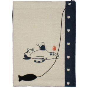 sheepsleep ブックカバー 文庫判 「へそで茶を沸かす」 日本製 文庫本カバー 文庫｜hands-new-shop