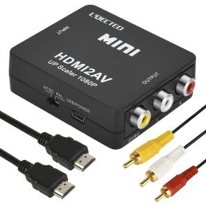 L'QECTED HDMI to RCA 変換コンバーター HDMI to AV コンポジット変換 hdmi からrca 1080P 音声出｜hands-new-shop