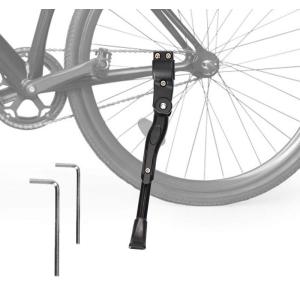 キックスタンド 自転車 スタンド 六角レンチ付き 長さ調節可能 Cyfie 軽量 片足 アルミニウム合金製 18インチ~20インチ対応｜hands-new-shop