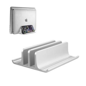 VAYDEER ノートパソコン スタンド PCスタンド 縦置き ２台 収納 ホルダー幅調整可能 アルミ合金素材 タブレット/ipad/Mac｜hands-new-shop