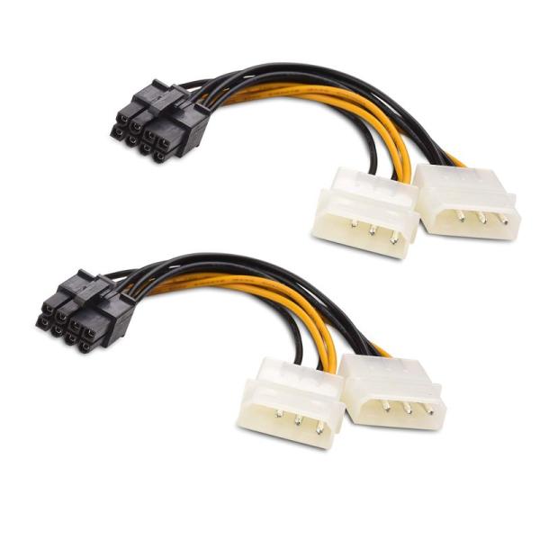 Cable Matters 8ピン PCIe Molex電源ケーブル 2 Molex 8 Pin P...