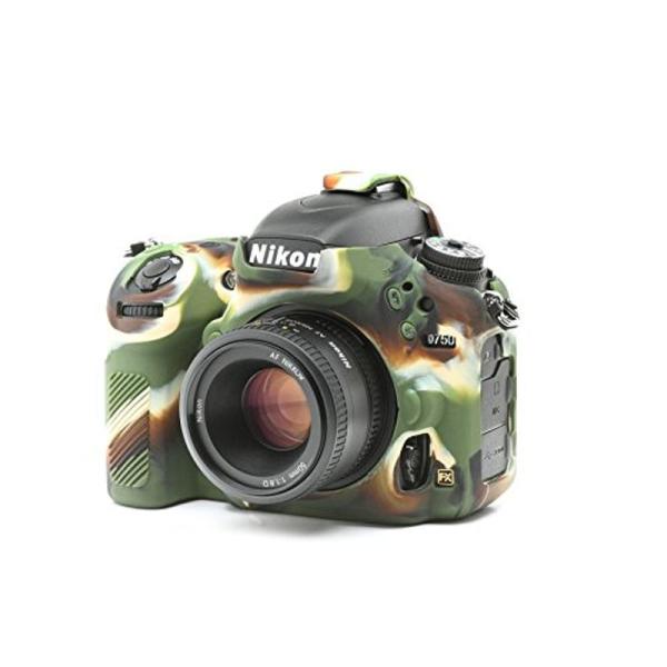 DISCOVERED イージーカバー Nikon D750 カメラカバー 液晶保護フィルム付 (カモ...