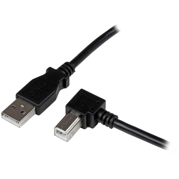 StarTech.com 3m USB 2.0 ケーブル タイプA (オス) - タイプB/L型右向...