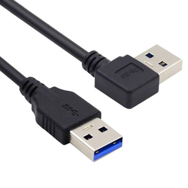 chenyang USB 3.0ケーブル USB 3.0 Type A 90度 左角度延長データケー...