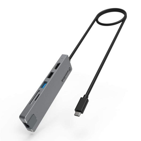 WAVLINK USB-C ハブ/type cミニドッキングステーション/ 7-in-1 HDMI ...