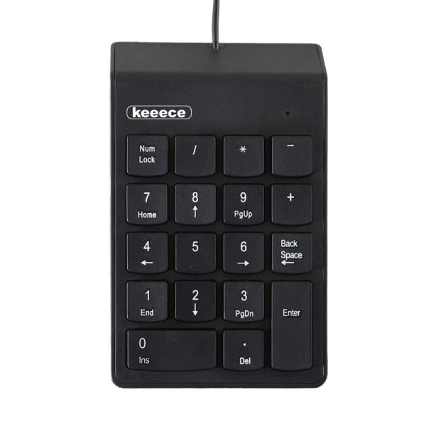 3R solution テンキー 有線 テンキーボード メンブレン keeece キース ブラック ...