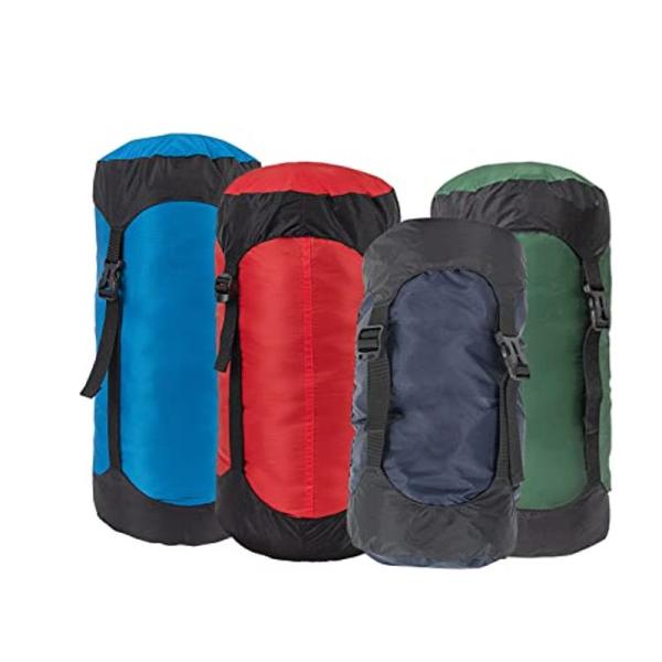 コンプレッションバッグ 寝袋用 圧縮袋 軽量 収納袋 圧縮バッグ サック ハイキング キャンプ 旅行...