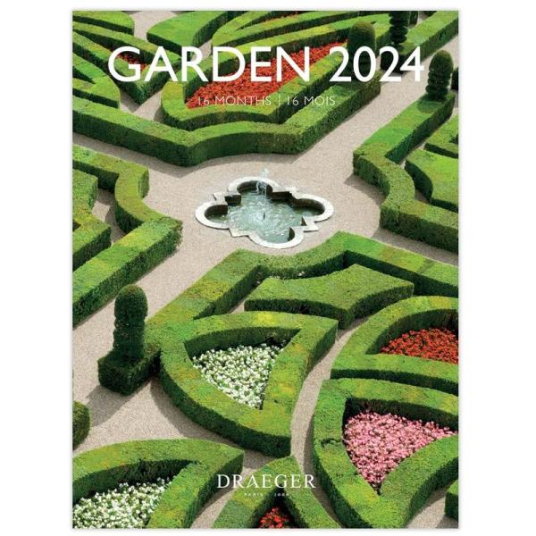 ドレジャー 2024年 スモールカレンダー GARDEN 壁掛け 庭 自然 アー スケジュール 写真...