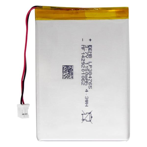 EEMBリチウムポリマー電池3.7 V 1150 mAh 384765 Lipo充電可能電池パック付...