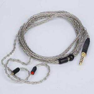 リケーブル2pin4.4 0.78mm JSHiFi-Hi8灰/銀/黒三色あり mmイヤホン延長5極4.4mmバランスケーブル8芯銀メッキhi-fi mmイヤホン延長5極4.4mmバランスケーブル8芯銀メッキhi-fiオーディオイヤホン
