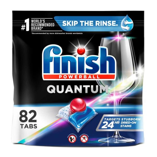 Finish(フィニッシュ) Quantum 82個入り 食器洗い機用洗剤 パワーボール 究極のクリ...