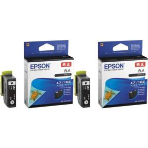 (2個セット) EPSON エプソン 純正インク KAM-BK カメ ブラック｜hands-select-market