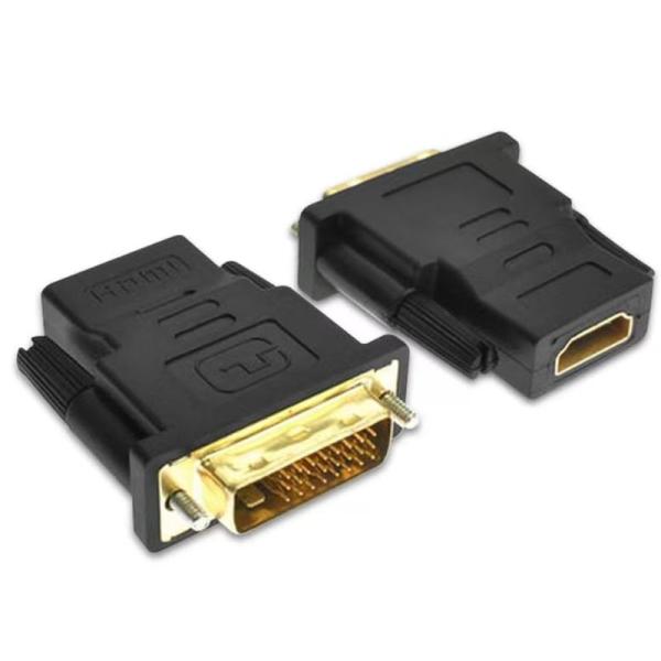 HDMI DVI-D 変換 アダプター HDMI メス to DVI (24+1) オス HDMI ...