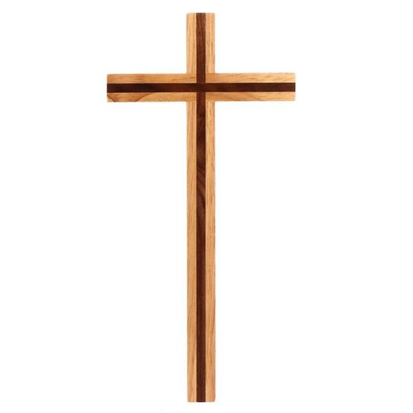 DECHOUS 十字架 壁掛け 木製 高さ23.8cm クロス キリスト教 キリスト 祈り オフィス...