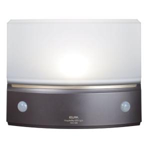 エルパ (ELPA) もてなしライト・据置(薄) LEDライト 間接照明 ナイトライト 電池式 ダークブラウン HLH-1203(DB)｜hands-select-market