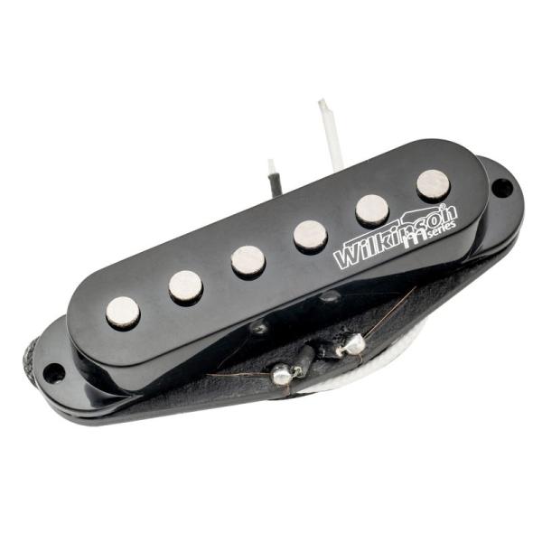 Wilkinson Mシリーズ高出力 アルニコ5 ストラトギターブリッジ用ピックアップ、ブラック