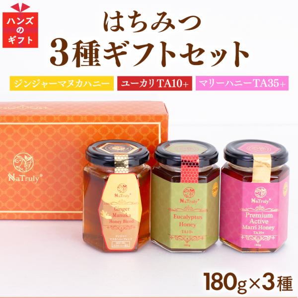 ギフト はちみつ3種セット ジンジャーマヌカハニーブレンド ユーカリハニーTA10+ マリーハニーT...