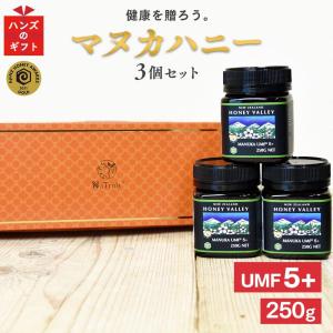 ギフト マヌカハニー UMF5+ 250g×3個セット ギフトセット MGO83以上 はちみつ 蜂蜜 プレゼント｜hands