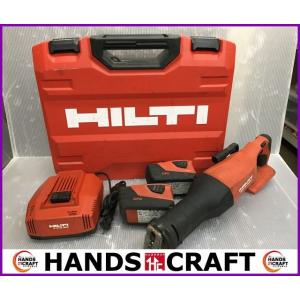 HILTI ヒルティ 21.6V 充電式レシプロソー SR6-A22 中古 バッテリー×2、充電器 未使用鉄用ブレド15枚付き