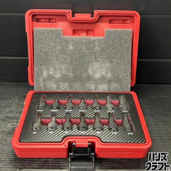 ▼【中古】MACTOOLS マックツールズ 3/8 メトリックADVANCEDインパクトHEXセット...