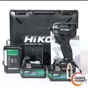 ◇【未使用品】 HiKOKI WH36DC(2XPSZ) インパクトドライバ バッテリー２個 充電器セット ストロングブラック｜handscraft