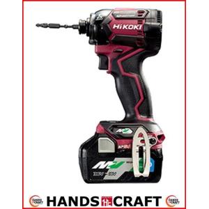 【送料無料】HIKOKI インパクトドライバ WH36DC (2XPRS) フレアレッド  Bluetooth蓄電池2個 充電器 ケース 未使用 純正【一部地域を除く】