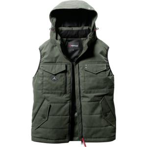 BURTLE バートル 防寒ベスト No.5054（14）ミルスグリーン L／XL/XXLサイズ