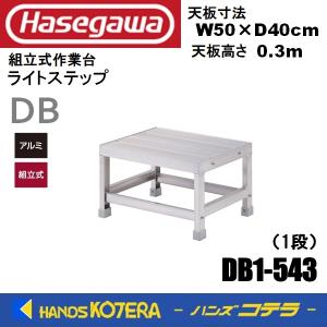   ハセガワ長谷川  Hasegawa DB ライトステップ  DB1-543型  1段  天板/高さ0.3m W50×D40   組立式作業台