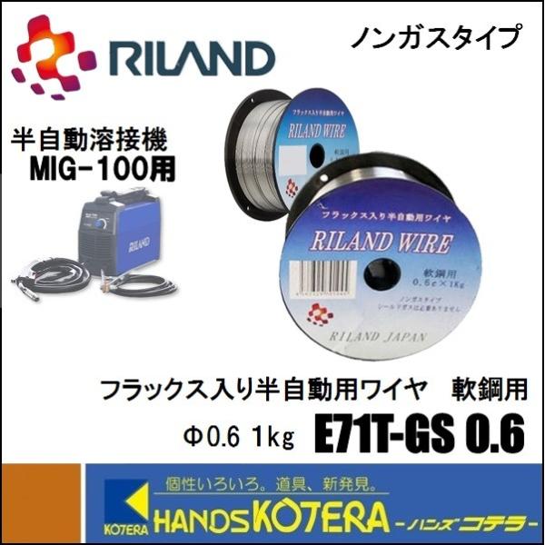 RILAND リーランド  半自動溶接機MIG-100用　E71T-GS0.6　フラックス入り半自動...