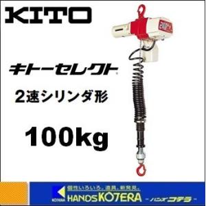 KITO キトー 電気チェーンブロック 2速形 ED10ST 定格荷重100kg 揚程3m 