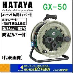 HATAYA ハタヤ  コードリール　サンタイガーレインボーリール　屋外用　100V　50m　GX-50｜handskotera