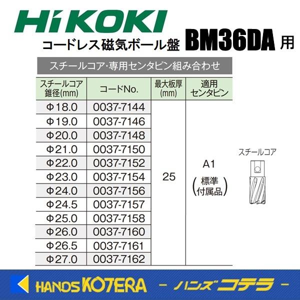 HiKOKI 工機ホールディングス  純正部品  スチールコア  φ18.0〜φ27.0mm  適用...