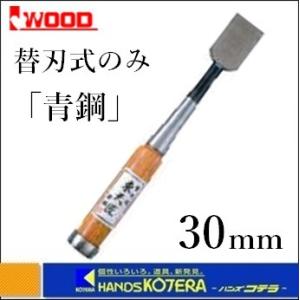 IWOOD アイウッド 小山　『東天匠』替刃式のみ　本体（赤樫柄付き）青鋼　30mm　〔鑿〕