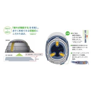 在庫あり 加賀産業 KAGA 収縮式ヘルメット...の詳細画像3