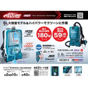 makita マキタ 40Vmax充電式背負ク...の詳細画像2