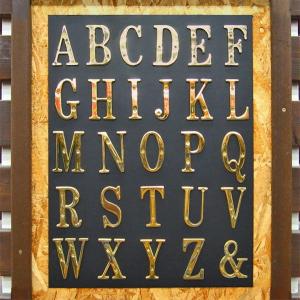 真鍮文字 ブラスレター大文字 7cm アルファベ...の商品画像