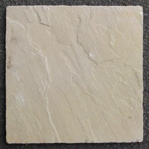 天然石 敷石 MINT ホワイト／ベージュ／イエロー系 約275mm×約275mm