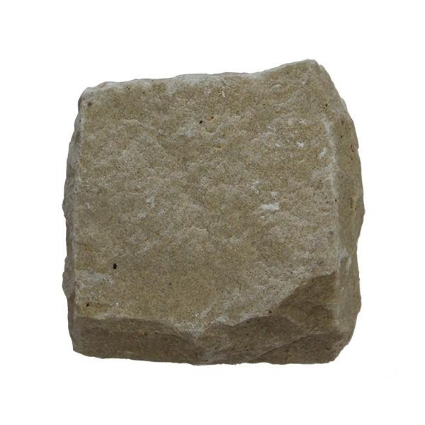 ピンコロ石 天然石 ピンコロ MINT ホワイト／ベージュ／イエロー系 約9cm×約9cm×約4.5...