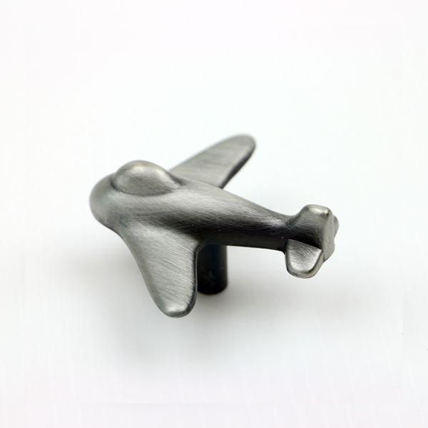 金属製ツマミ　飛行機　1882-56ZN50　約56mm×約59mm　家具　取っ手　（5901332...